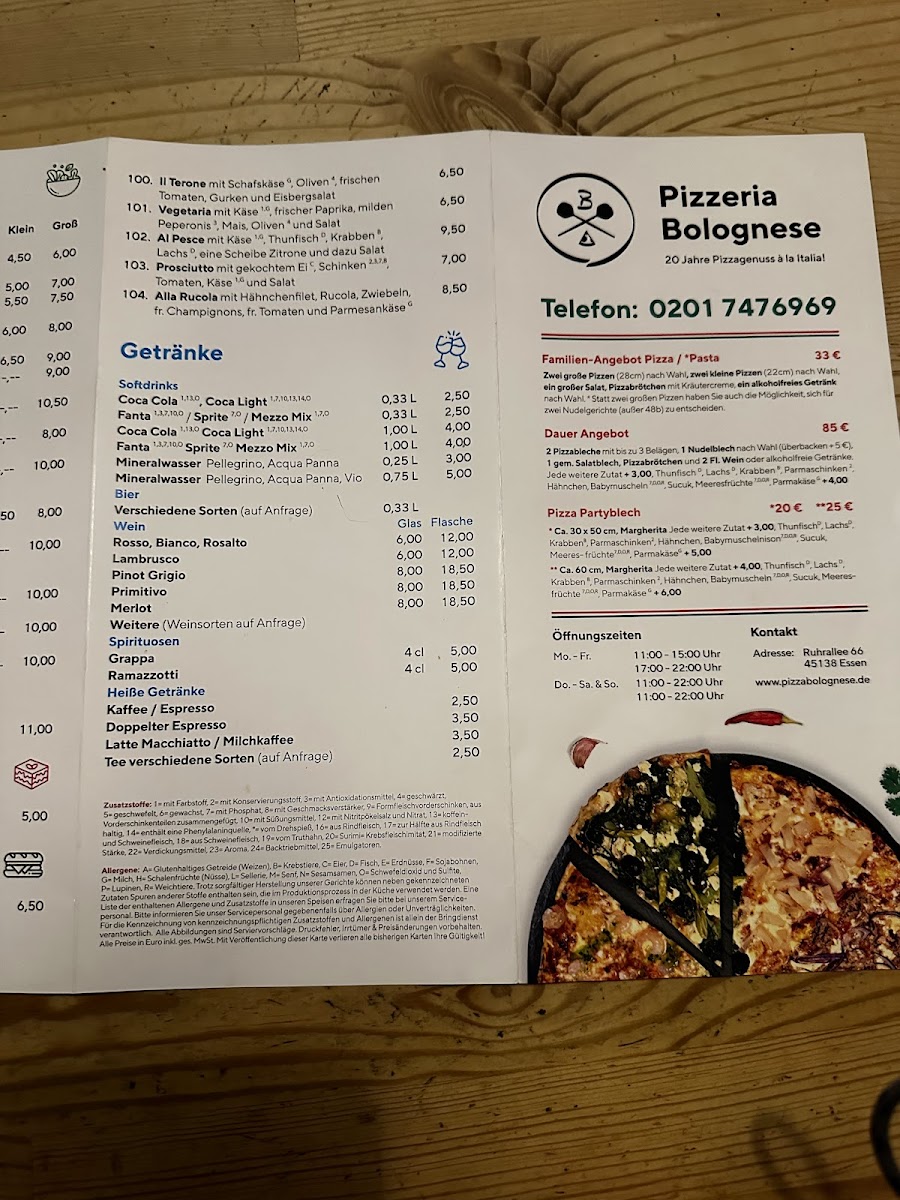 Pizzeria Bolognese Photo Menu 3
