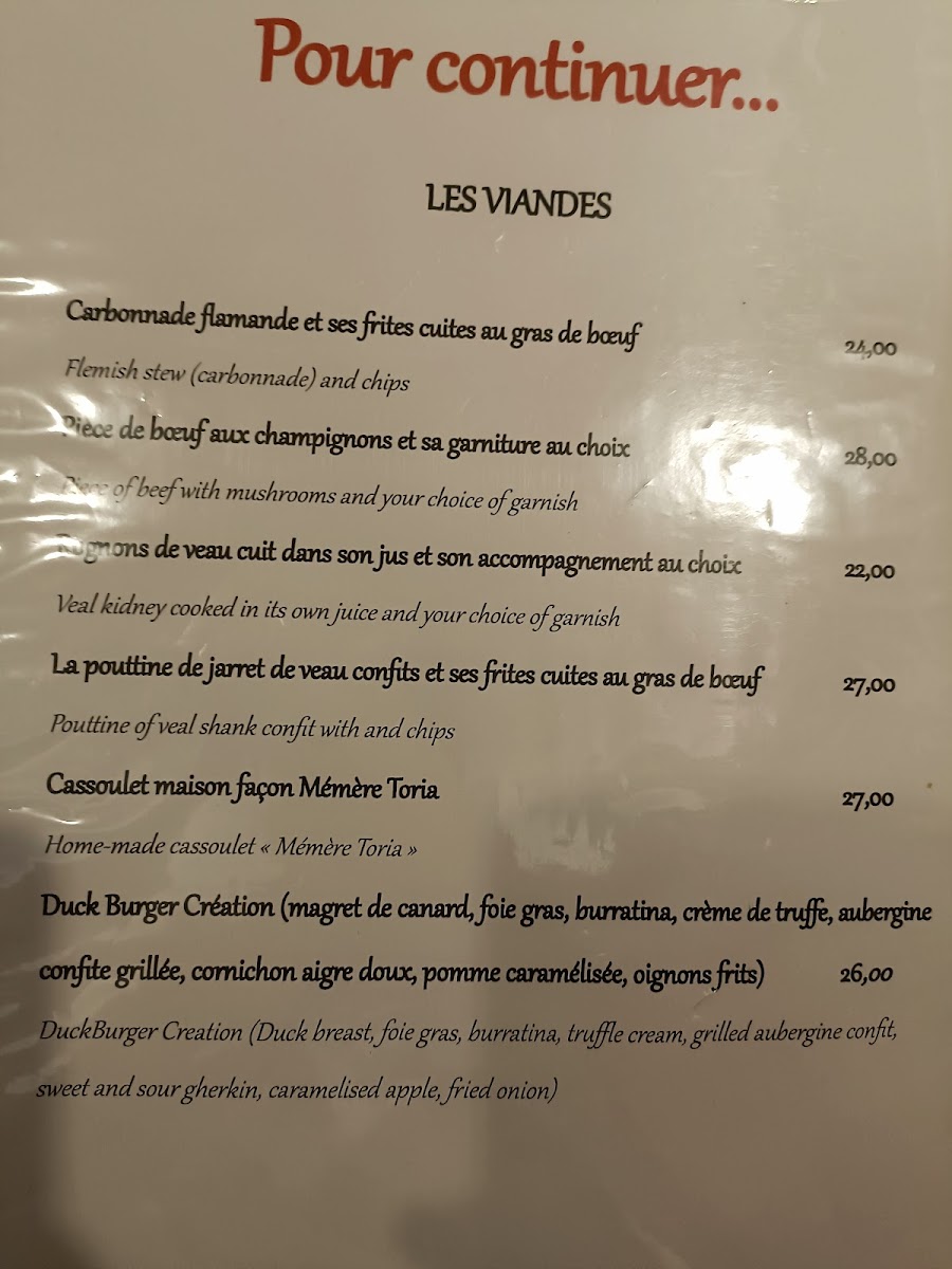 Les Petites cocottes Photo Menu 3