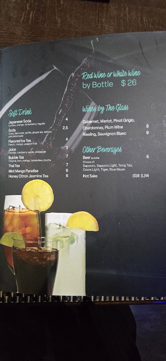 Taku Asian Bistro restaurant Photo Menu 4