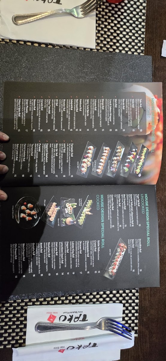 Taku Asian Bistro restaurant Photo Menu 5