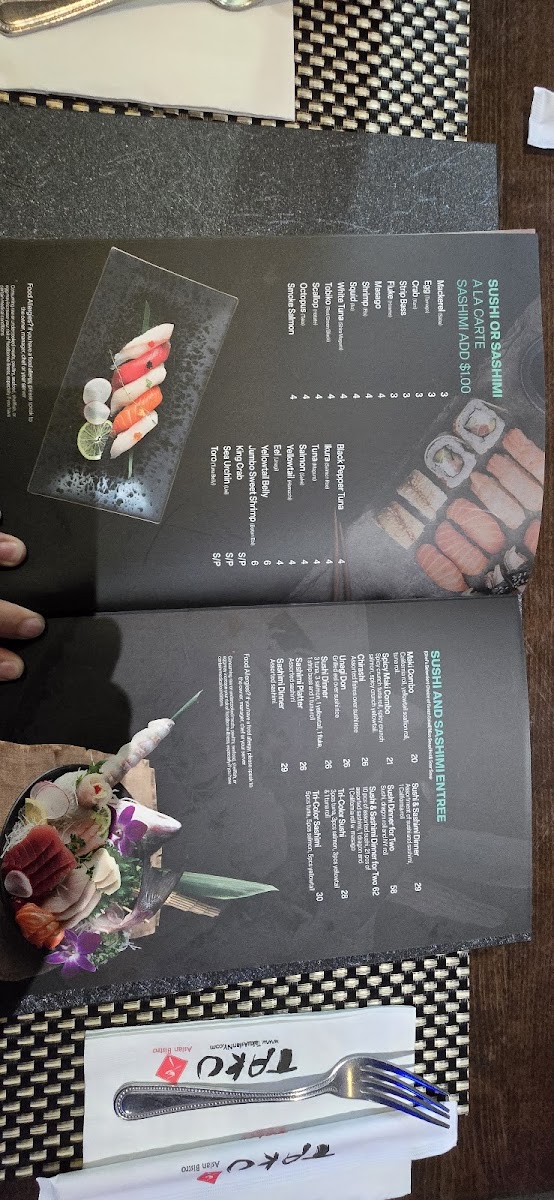 Taku Asian Bistro restaurant Photo Menu 9
