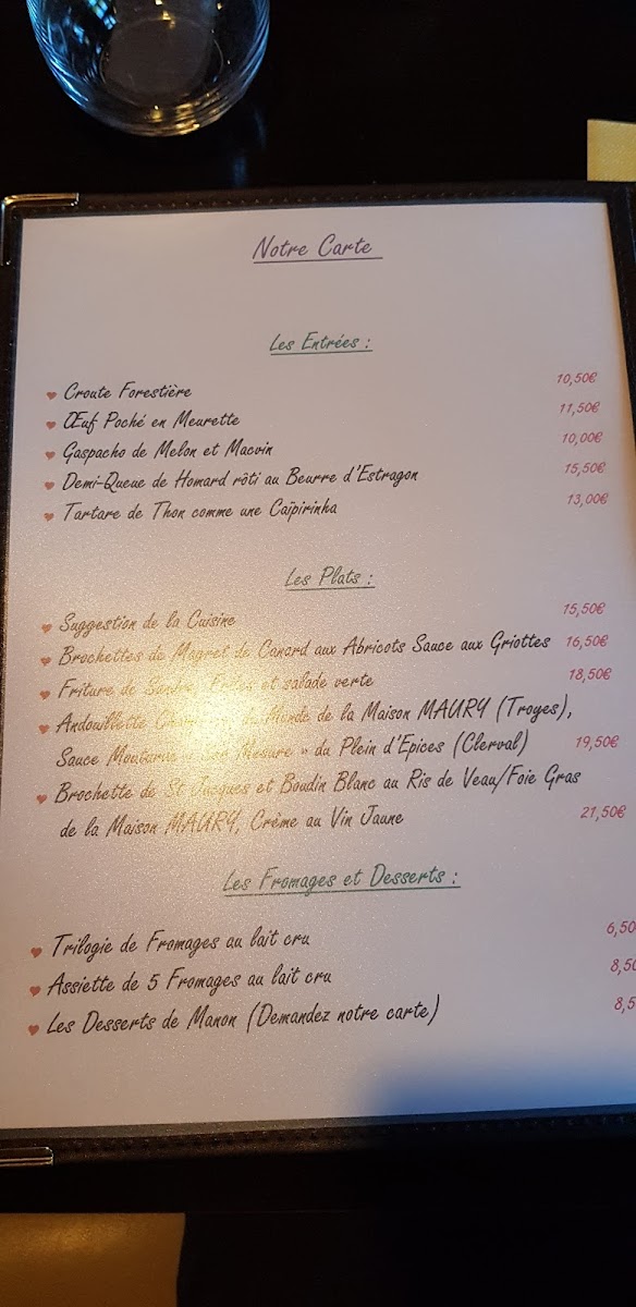 La Bonne Auberge Photo Menu 4