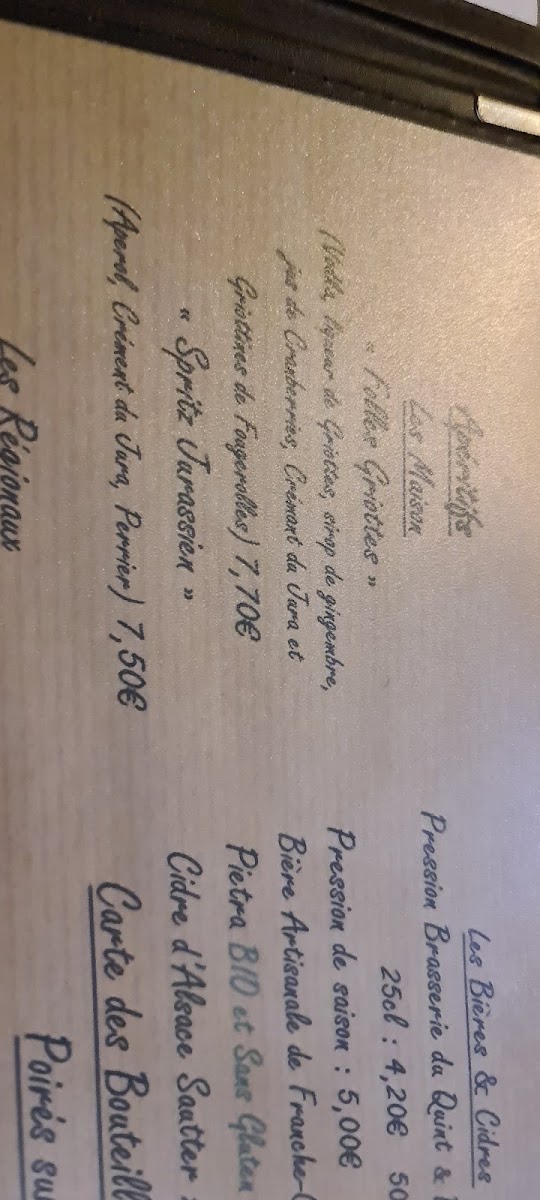 La Bonne Auberge Photo Menu 5