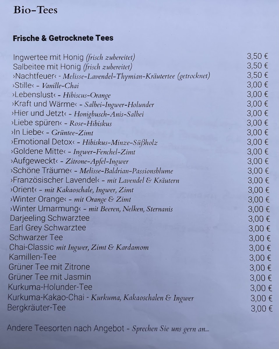 Sonnenhof Hohenfelden Photo Menu 2