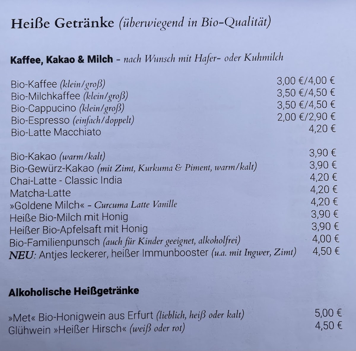 Sonnenhof Hohenfelden Photo Menu 3