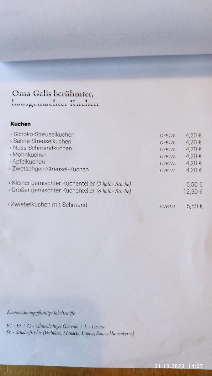 Sonnenhof Hohenfelden Photo Menu 8