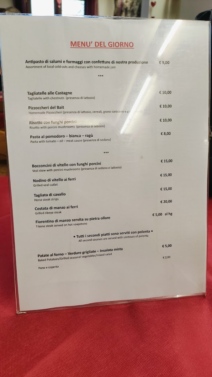 Ristorante Il Bait Photo Menu 3