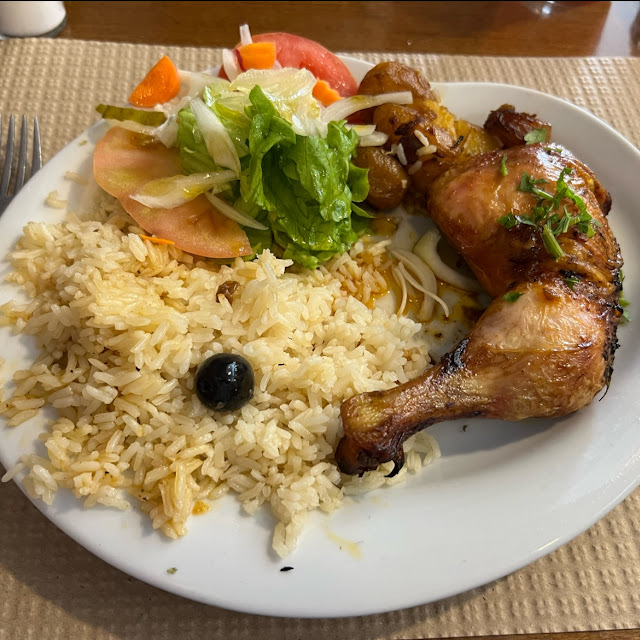 Roasted Chicken with Potatoes and Rice