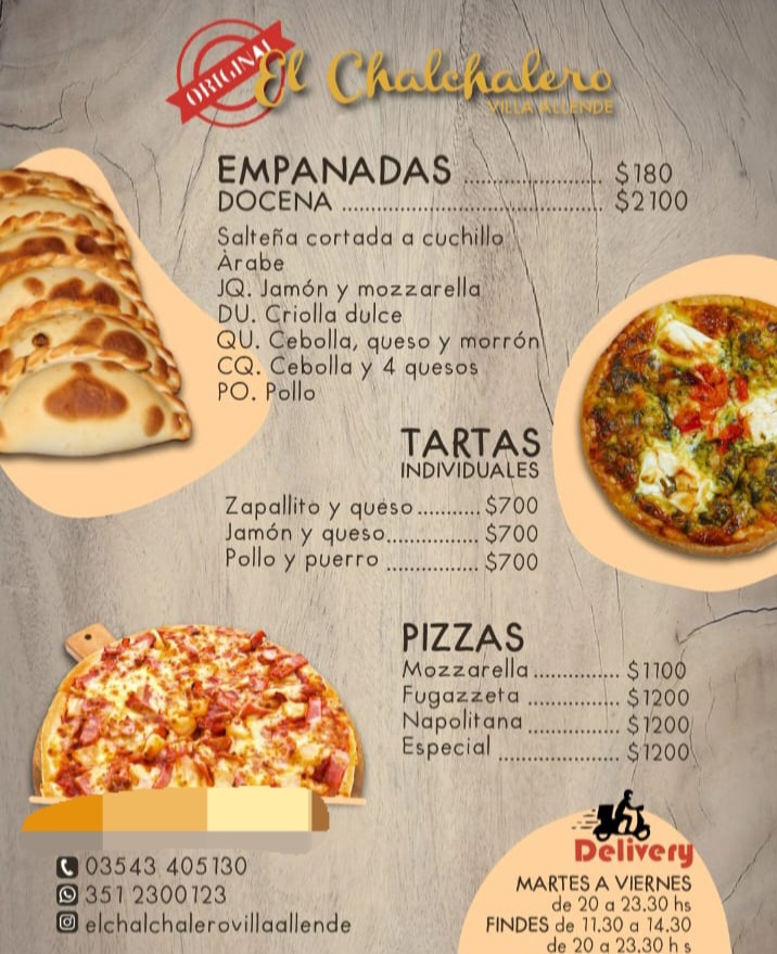 El Chalcha Photo Menu 1