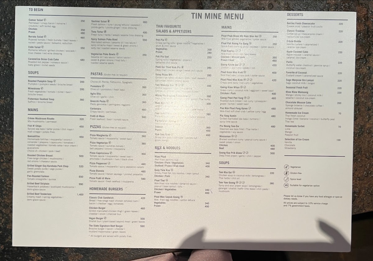 Tin Mine Photo Menu 1