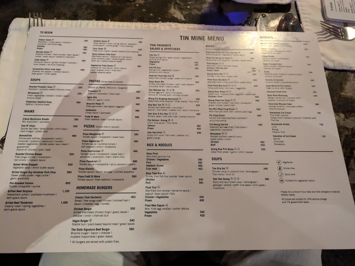Tin Mine Photo Menu 3