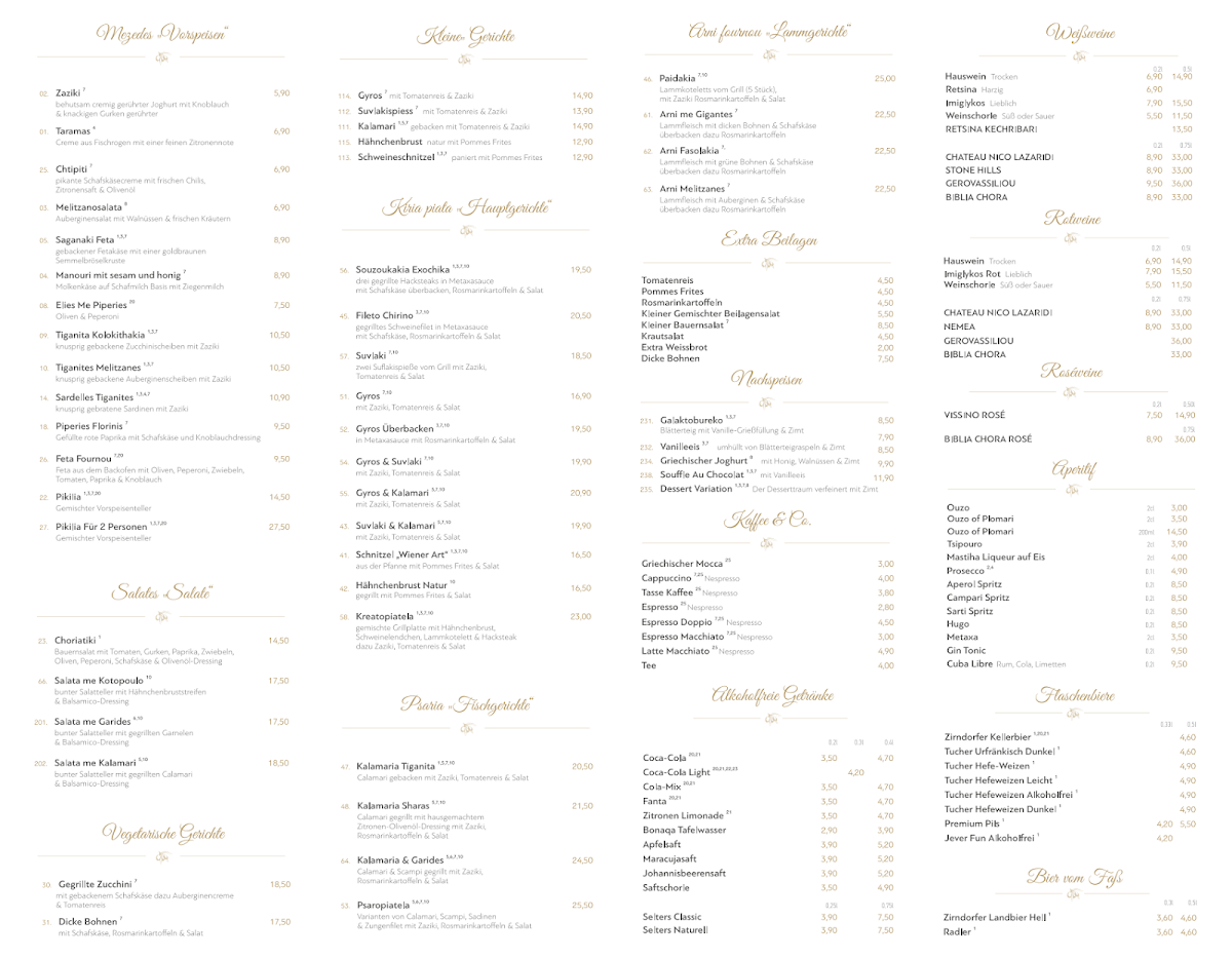 Griechisches Restaurant Lichtblick Photo Menu 1