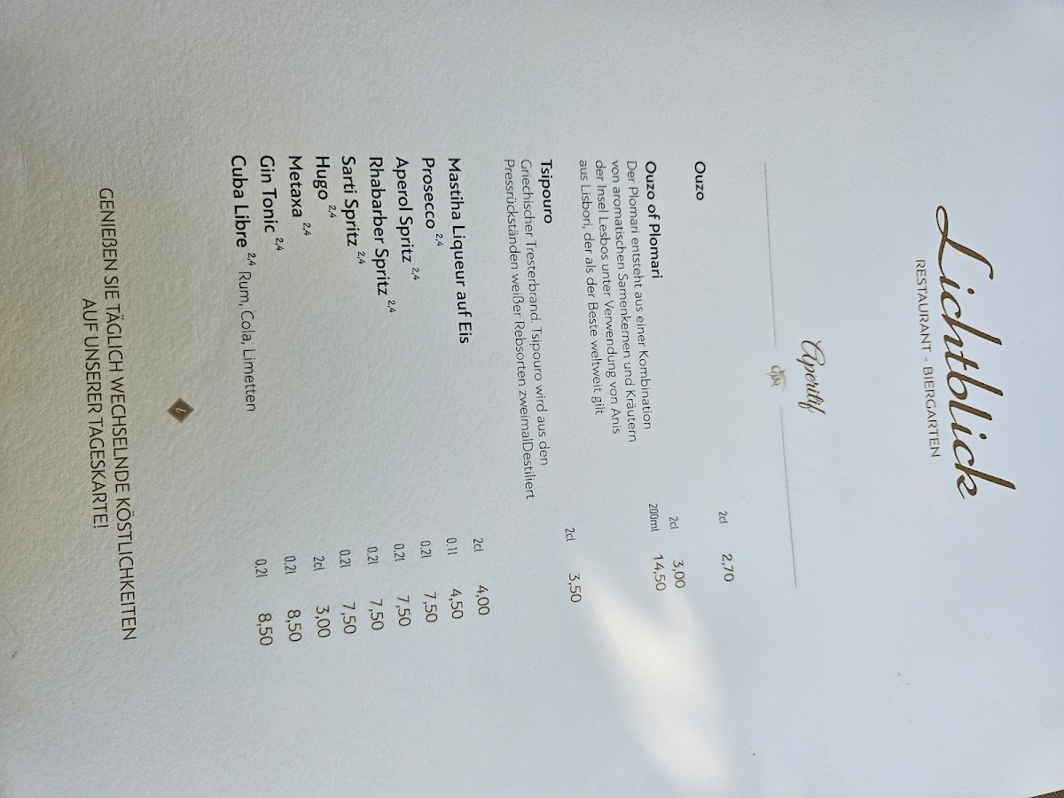 Griechisches Restaurant Lichtblick Photo Menu 7