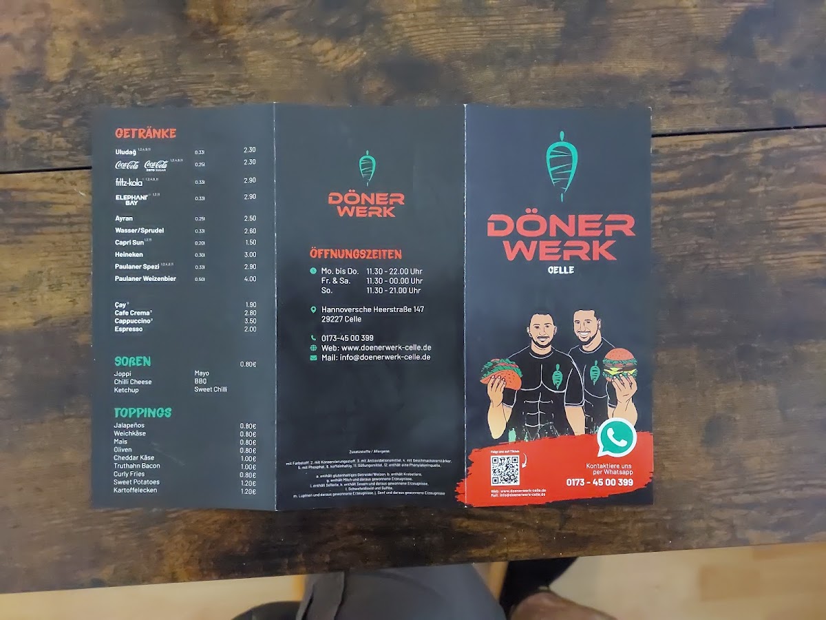 DönerWerk Celle Photo Menu 1