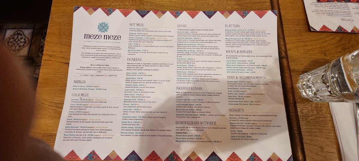 Meze Meze Photo Menu 2