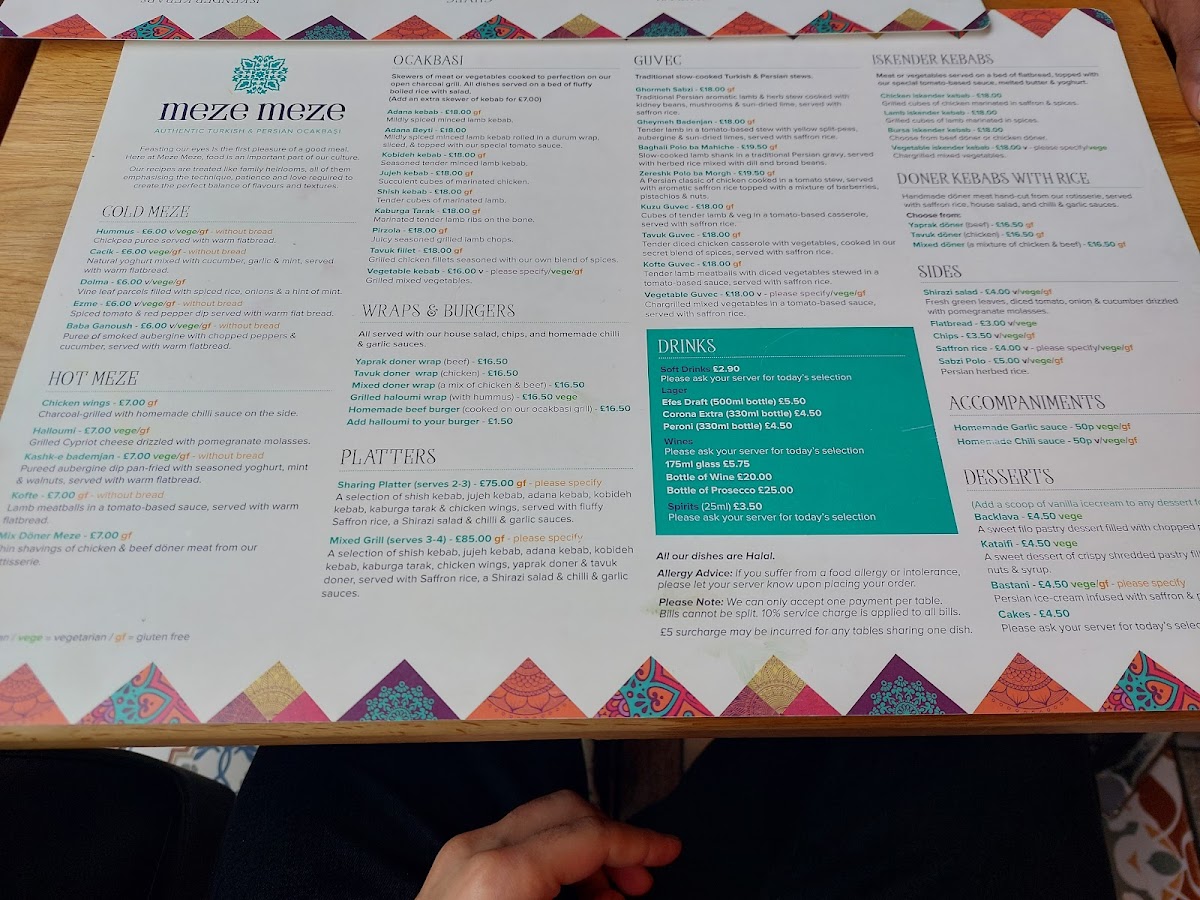 Meze Meze Photo Menu 3