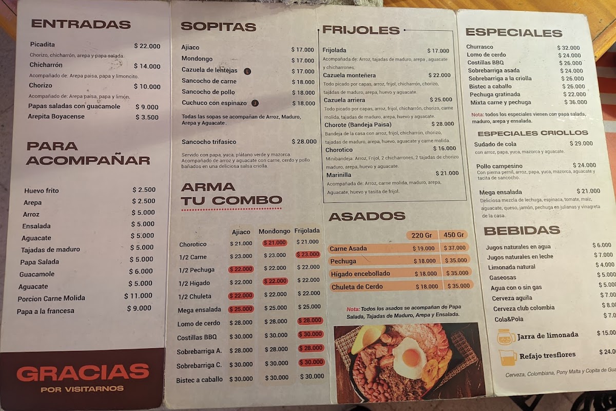 Sopitas and frijolada Photo Menu 1