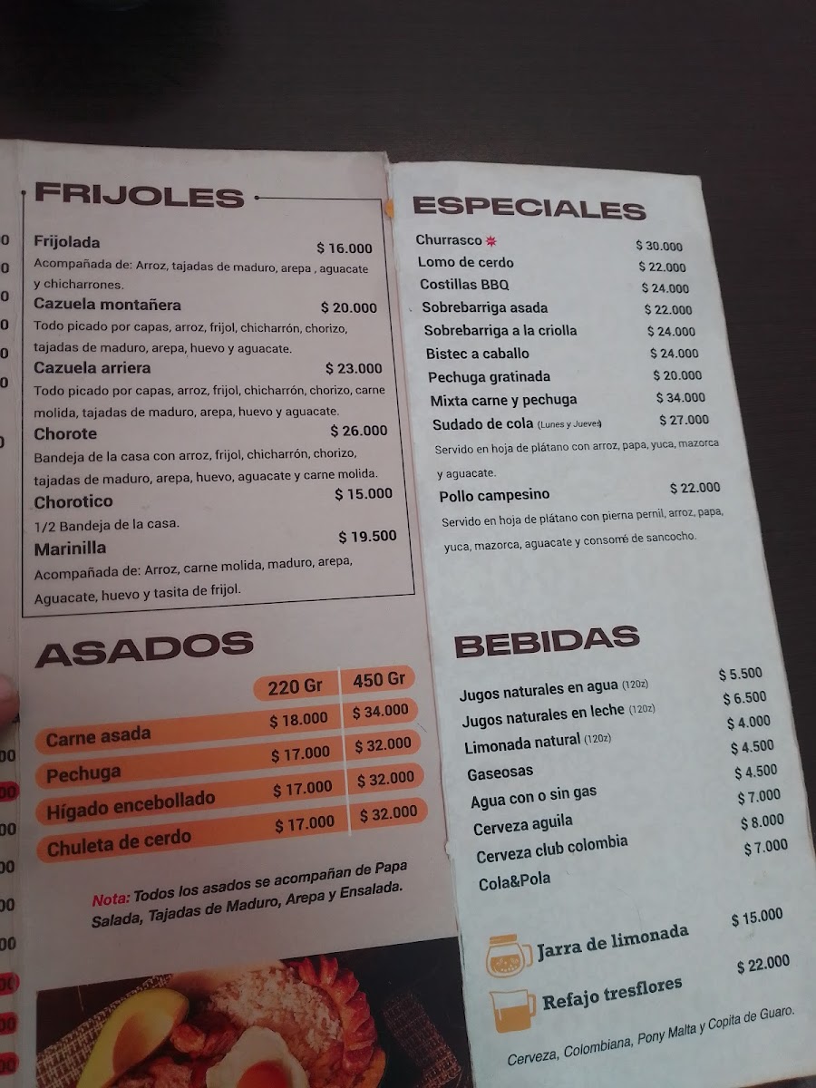 Sopitas and frijolada Photo Menu 2