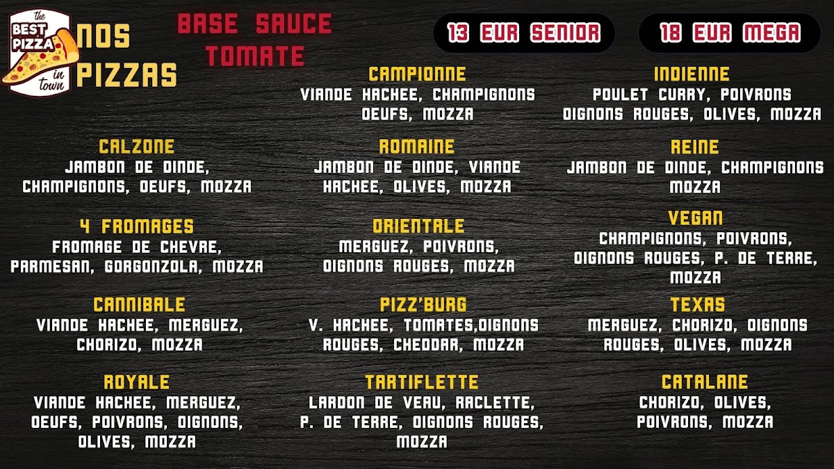 Pizz' Burg Orléans Photo Menu 3