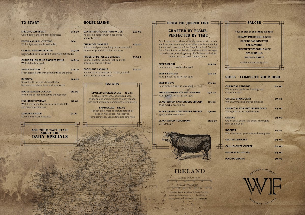 Whiskey Fiddle Steakhouse & Whiskey Lounge Photo Menu 1