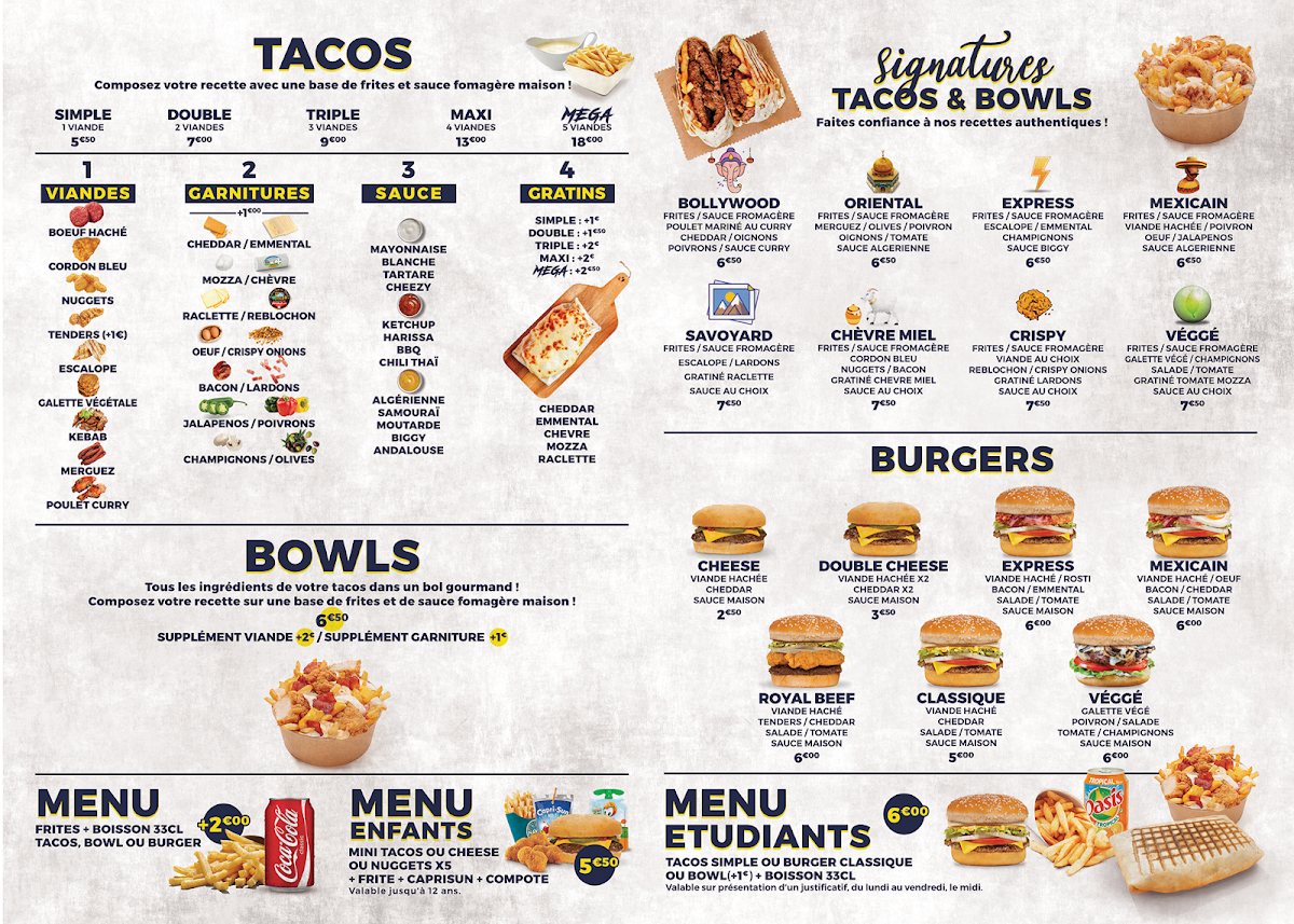 Tacos Express Photo Menu 1
