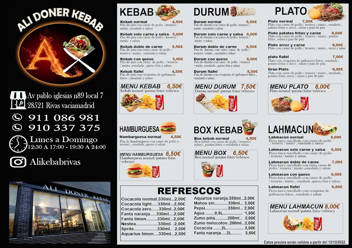 Ali Kebab Photo Menu 1