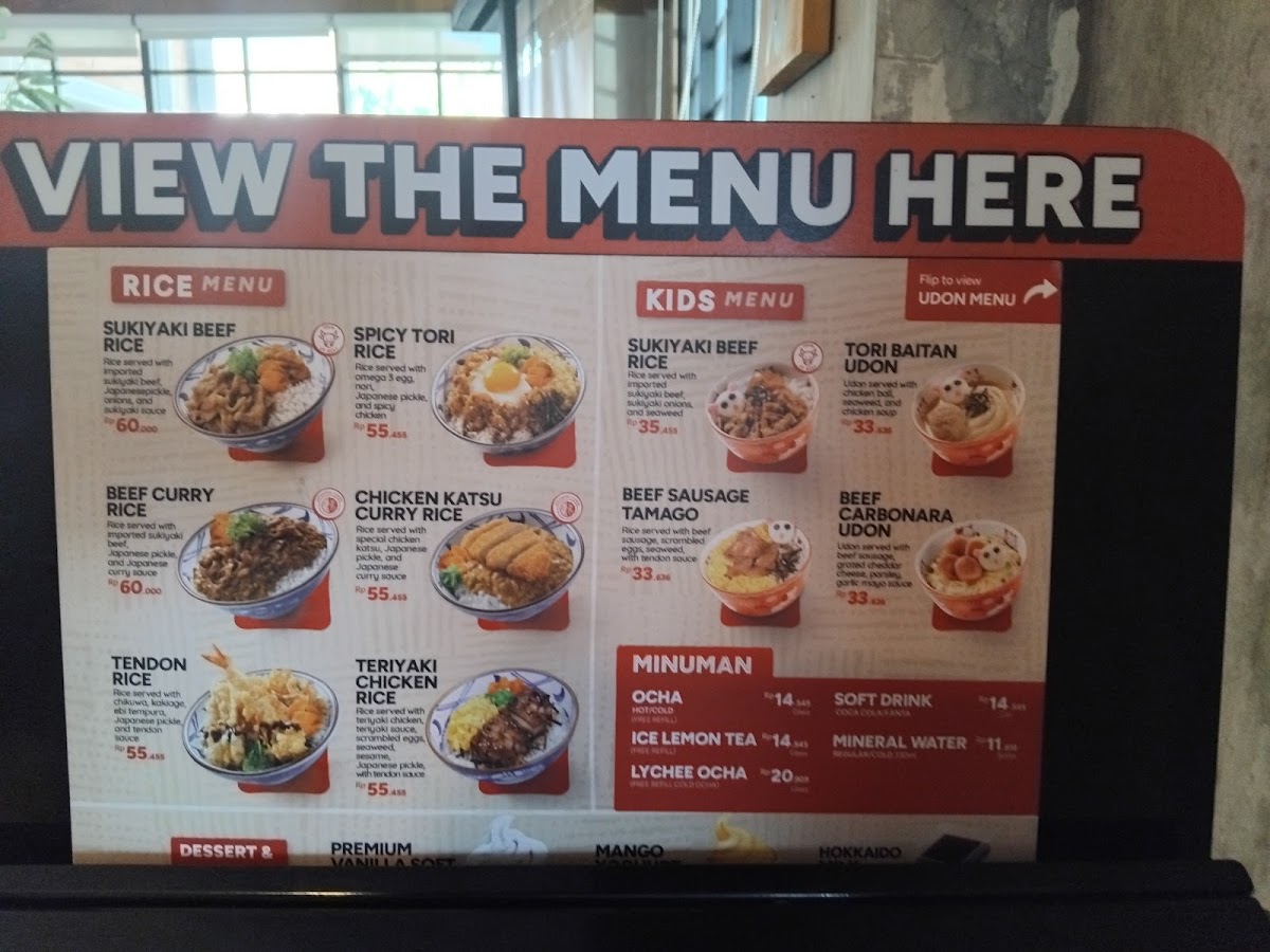 Marugame Udon, Teuku Umar Bali Photo Menu 4