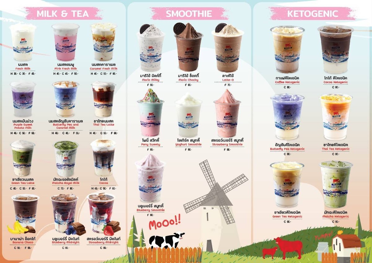 Thai-Denmark MILK LAND Bang Bua Thong Photo Menu 2