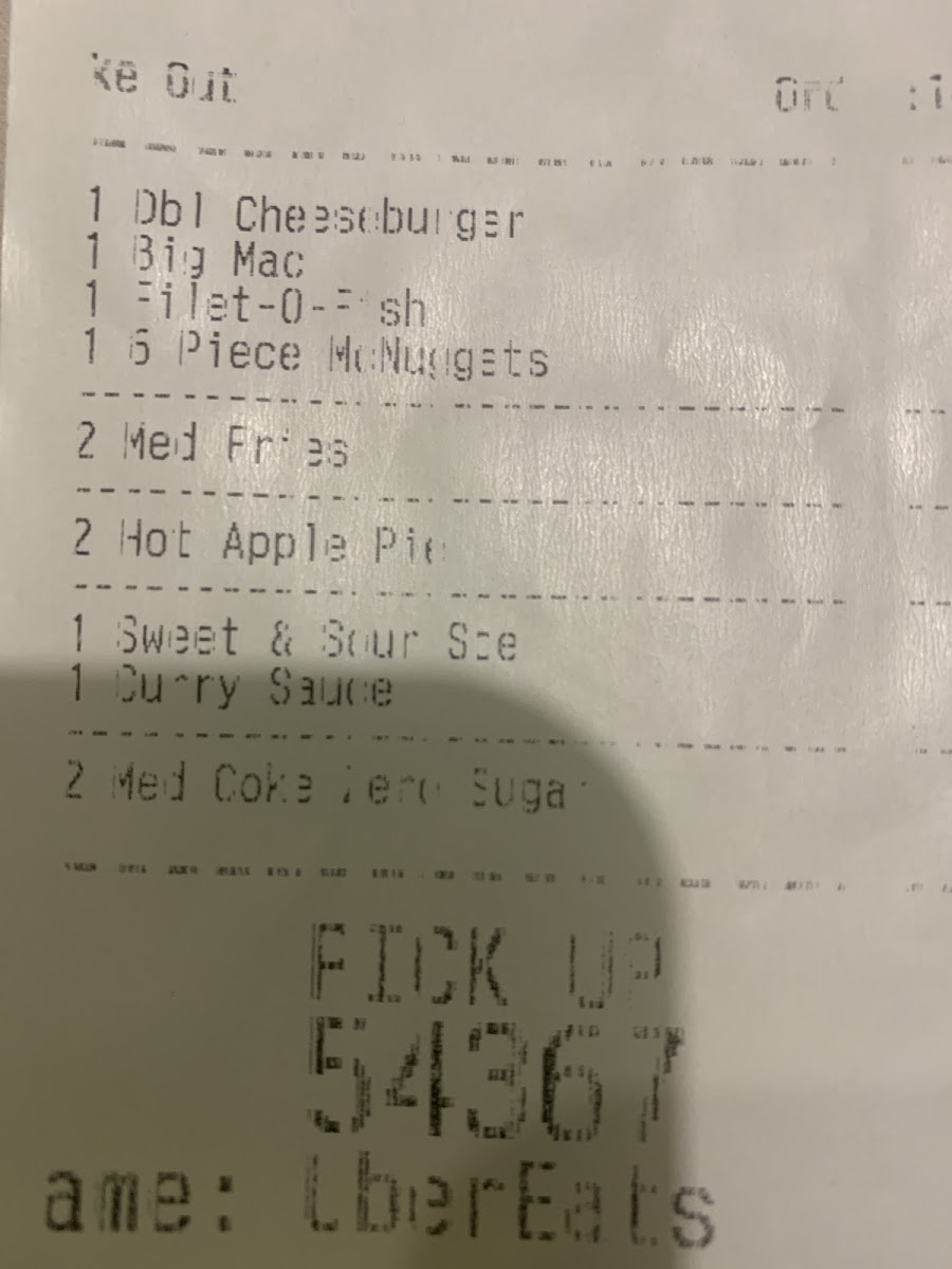 McDonald's Glenfield Photo Menu 4