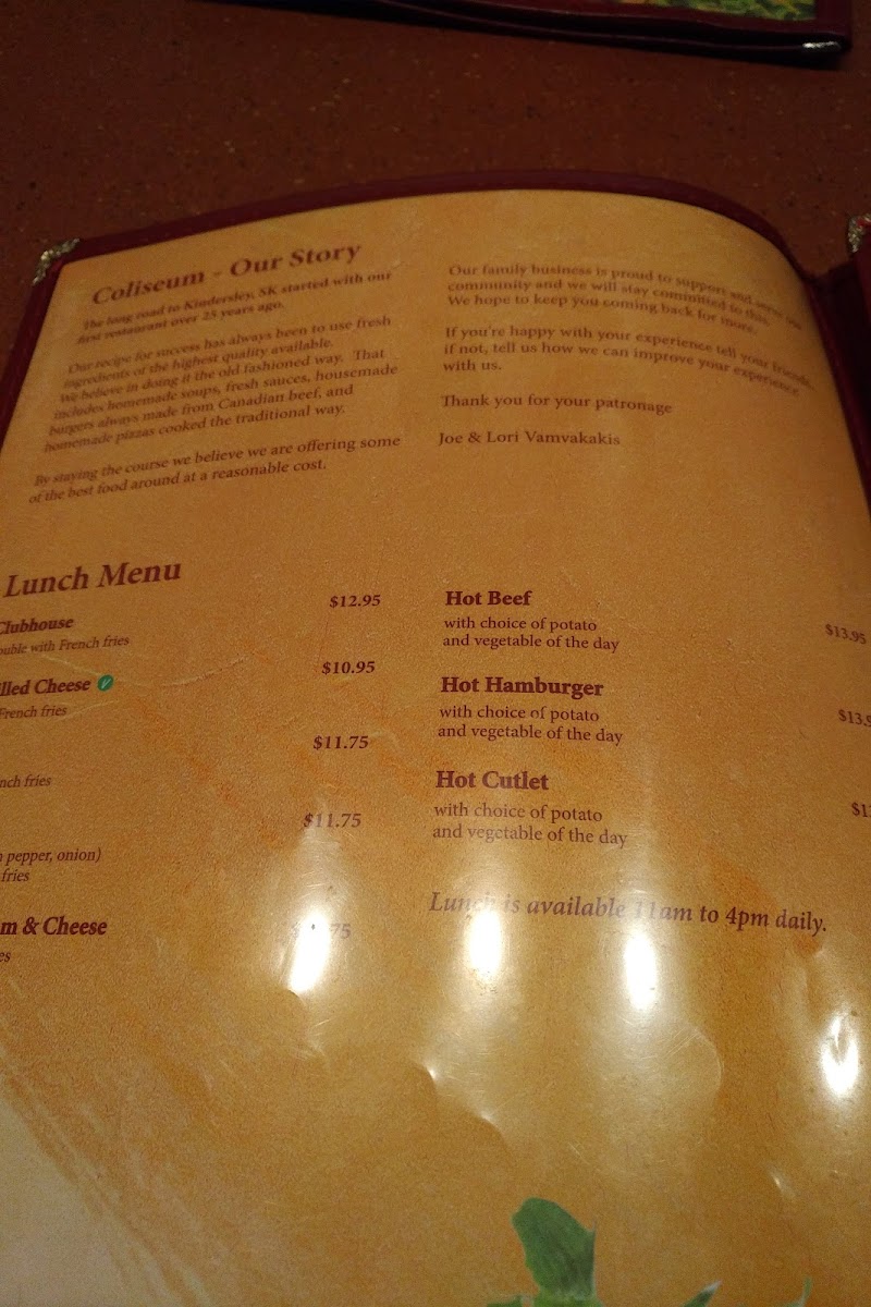 Coliseum Mediterranean Grill Photo Menu 9