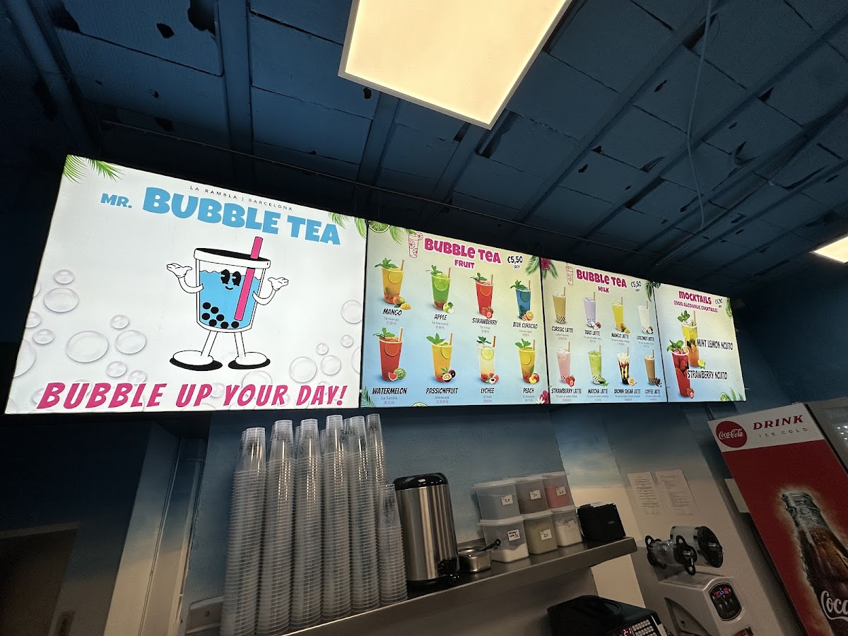 Mr. Bubble Tea Photo Menu 1
