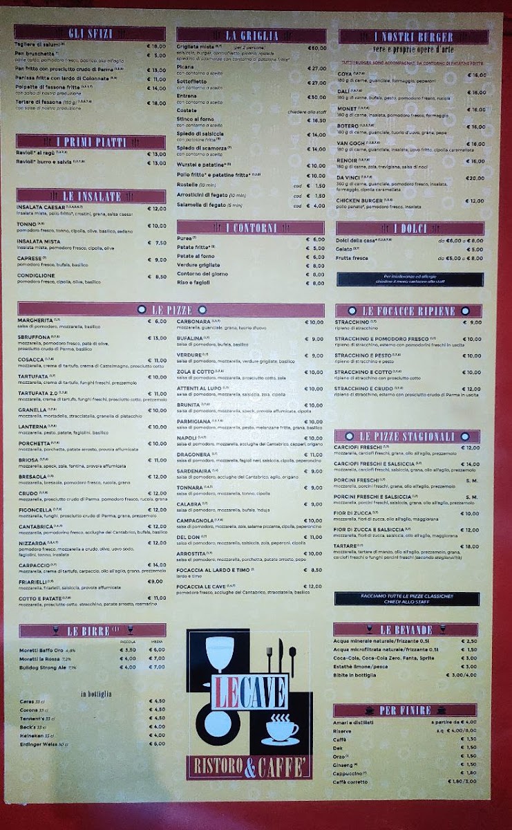 Le Cave Ristoro e Caffè Photo Menu 3
