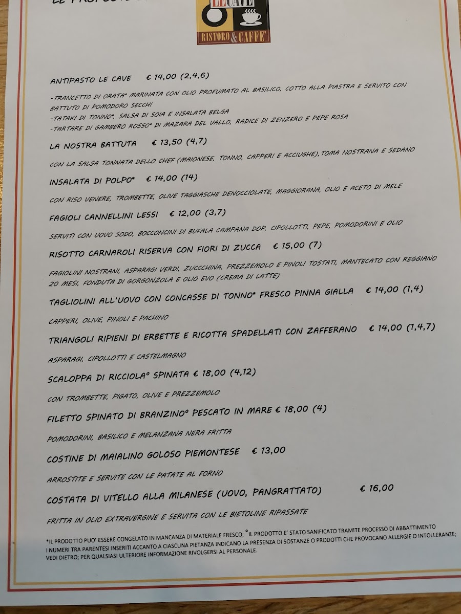 Le Cave Ristoro e Caffè Photo Menu 6