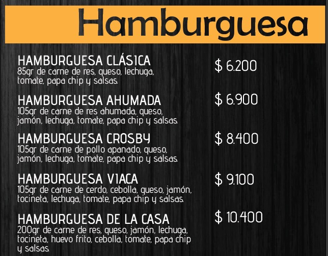 Comidas Rapidas La Fontana Photo Menu 1
