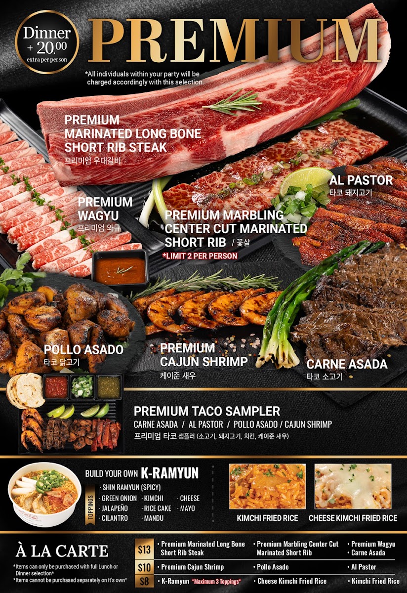 Gen Korean BBQ House Photo Menu 1