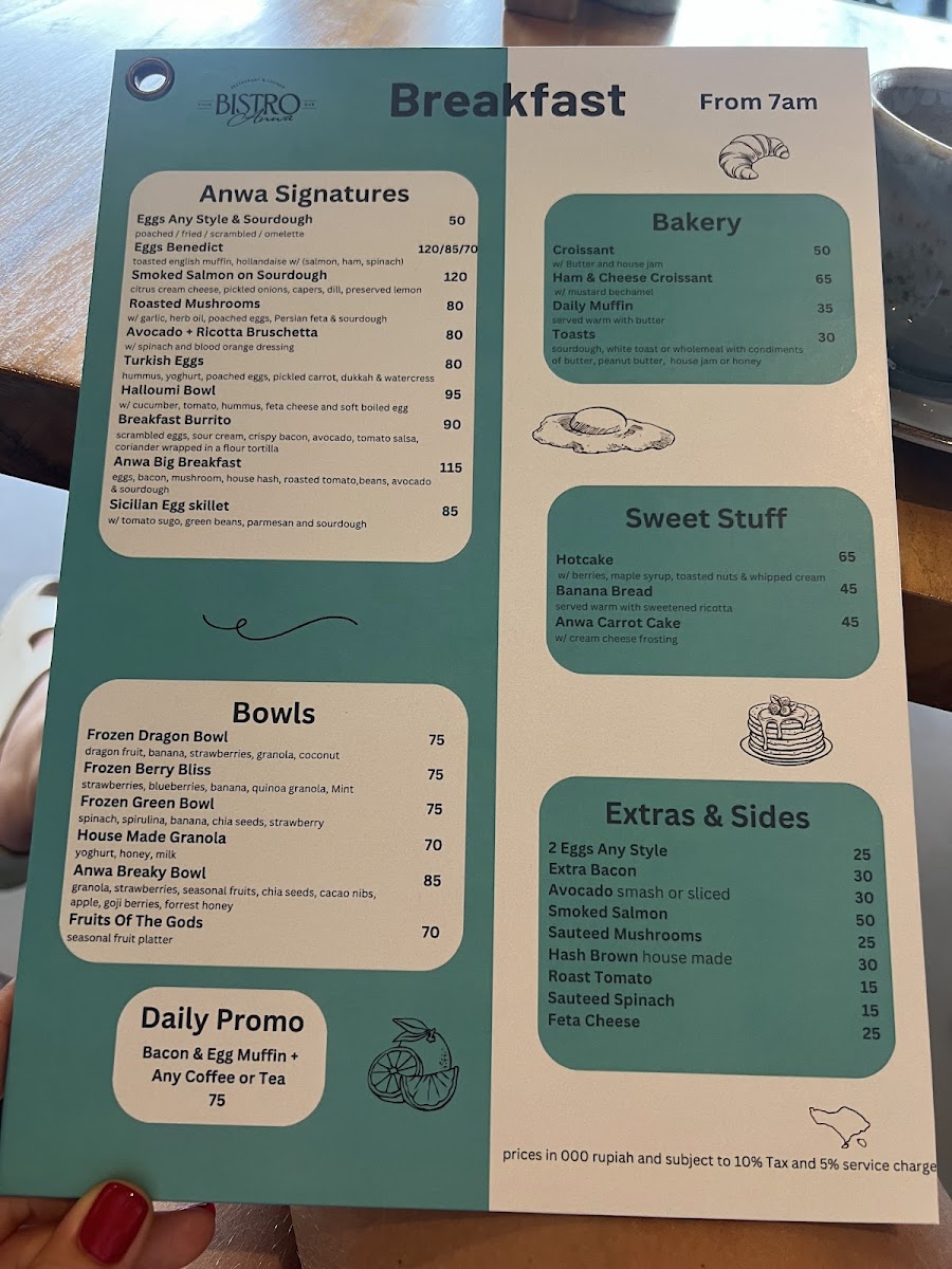 Bistro Anwa Photo Menu 2