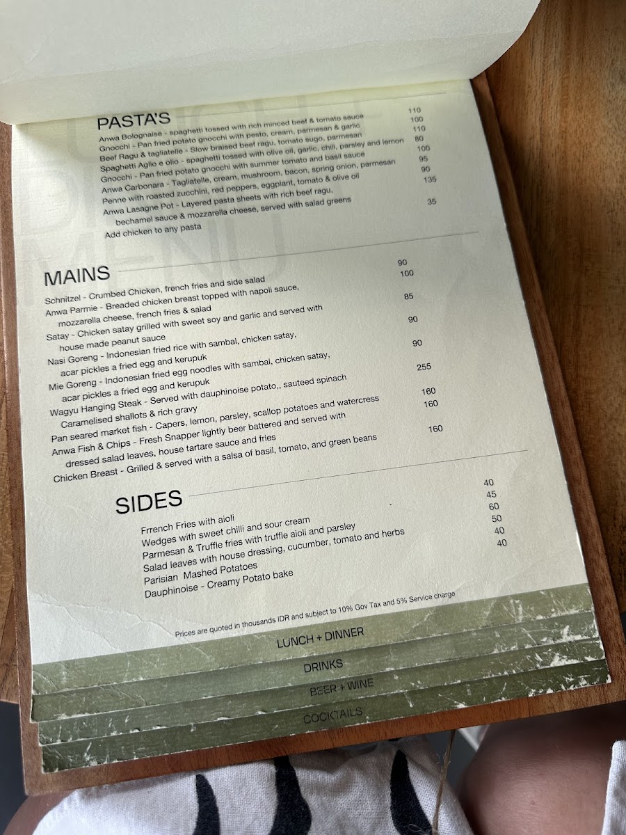 Bistro Anwa Photo Menu 5