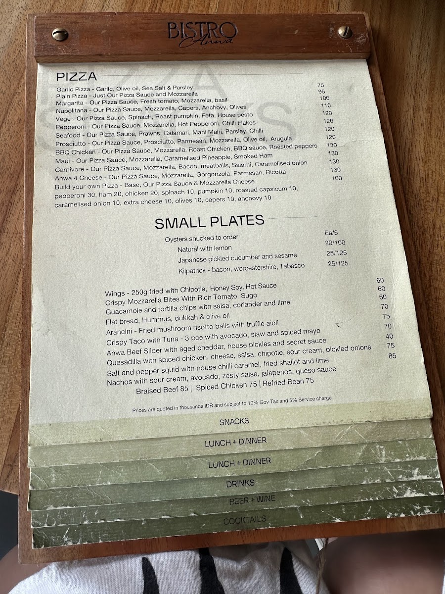 Bistro Anwa Photo Menu 6