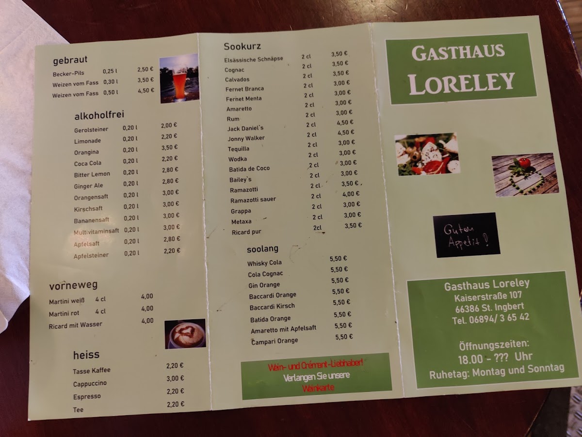 Gaststätte Loreley Photo Menu 1