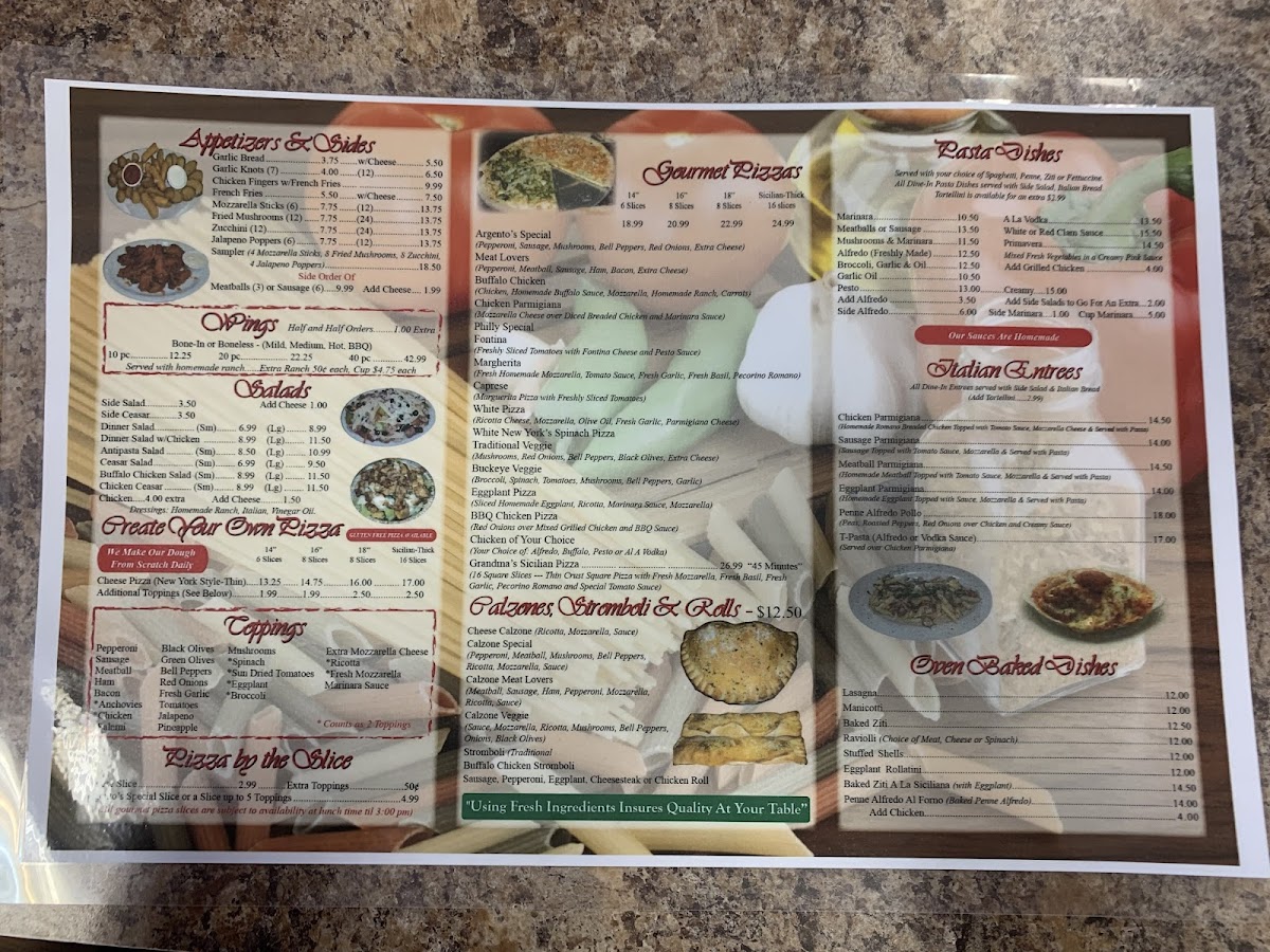 Argento's Pizza & Wings Photo Menu 5