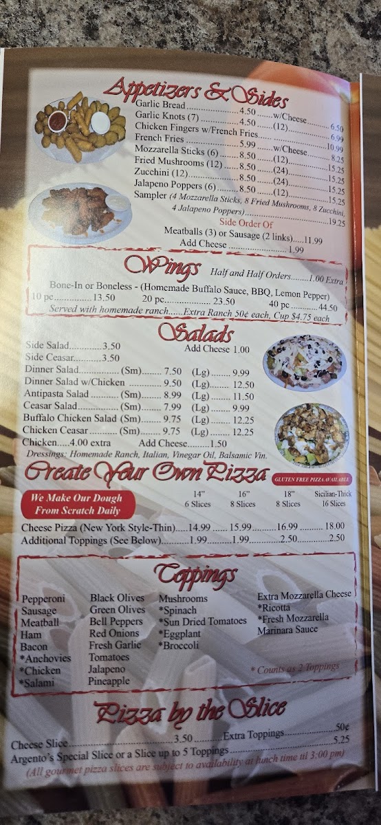 Argento's Pizza & Wings Photo Menu 6