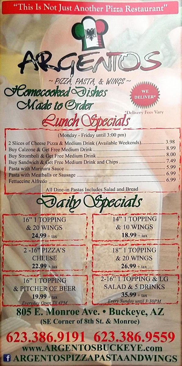 Argento's Pizza & Wings Photo Menu 9