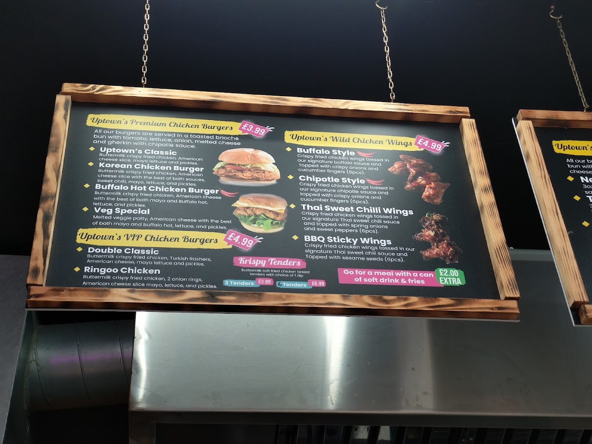 Uptown Burger & Dessert Photo Menu 1