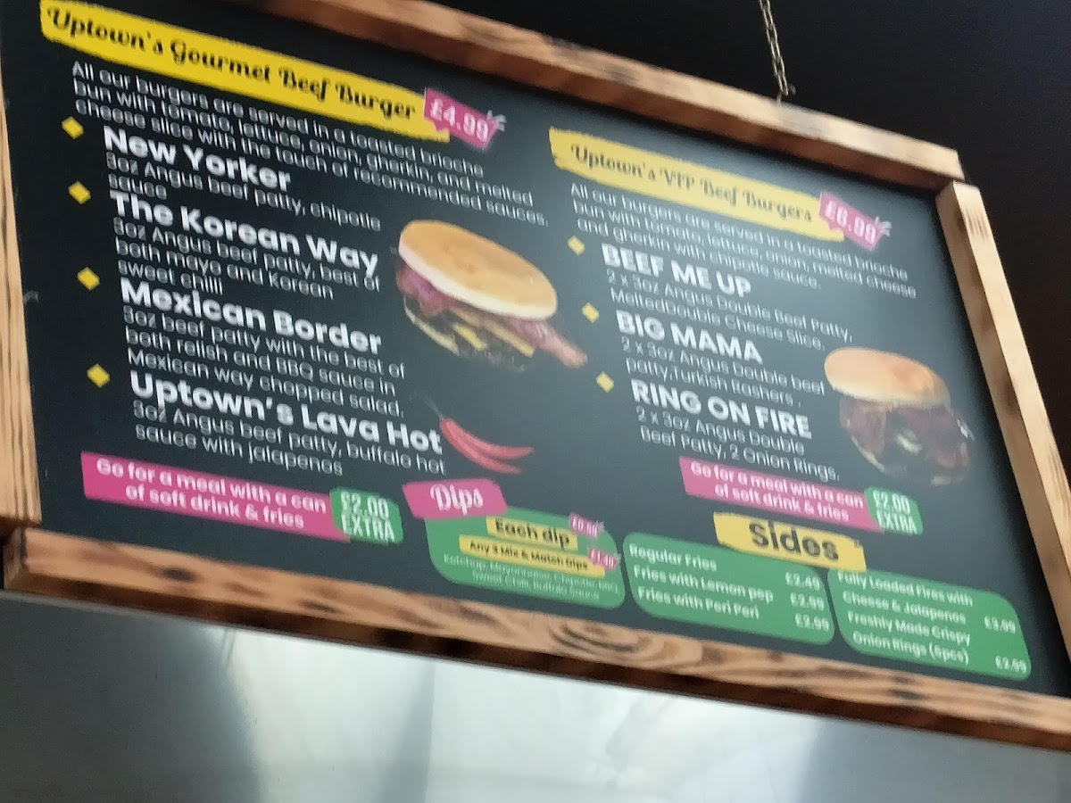 Uptown Burger & Dessert Photo Menu 2
