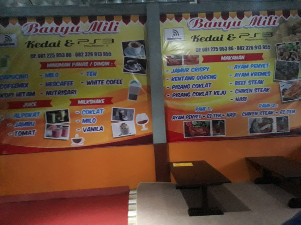 Kedai Banyu Mili & PS 3 Photo Menu 1