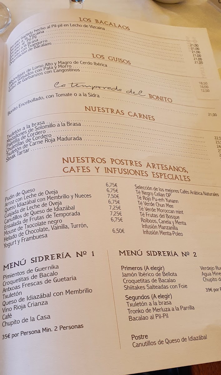Sidrería Restaurante Gaztelu Photo Menu 4