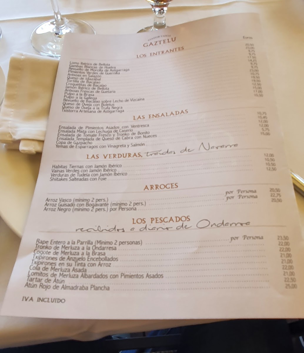 Sidrería Restaurante Gaztelu Photo Menu 5