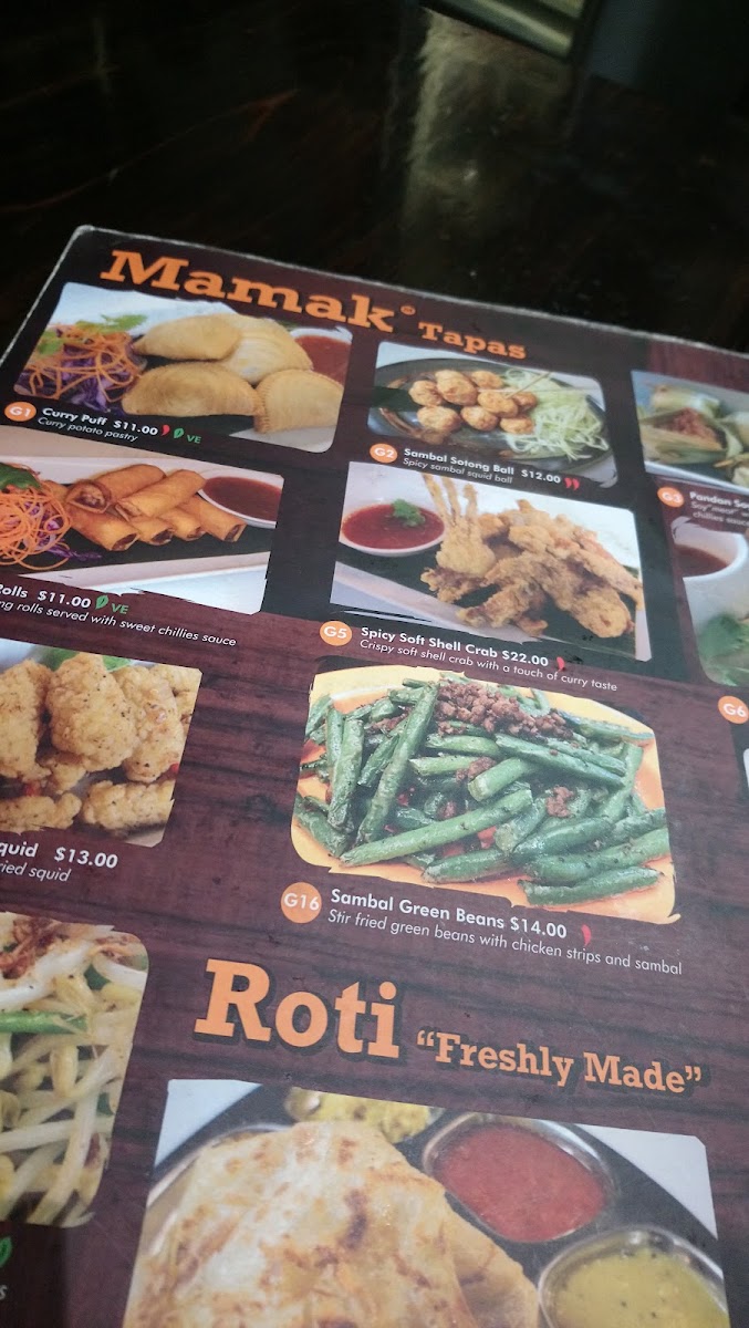 Mamak Malaysian Restaurant Photo Menu 10