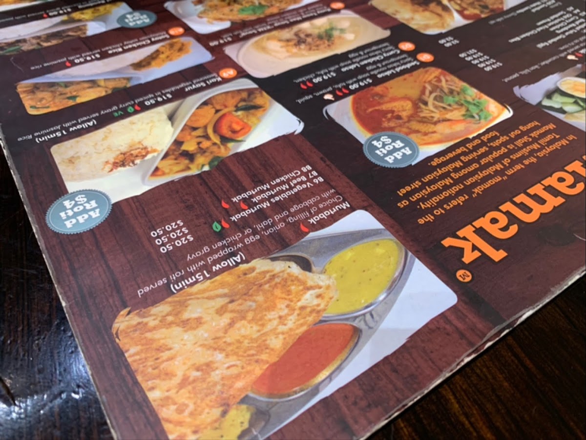 Mamak Malaysian Restaurant Photo Menu 9