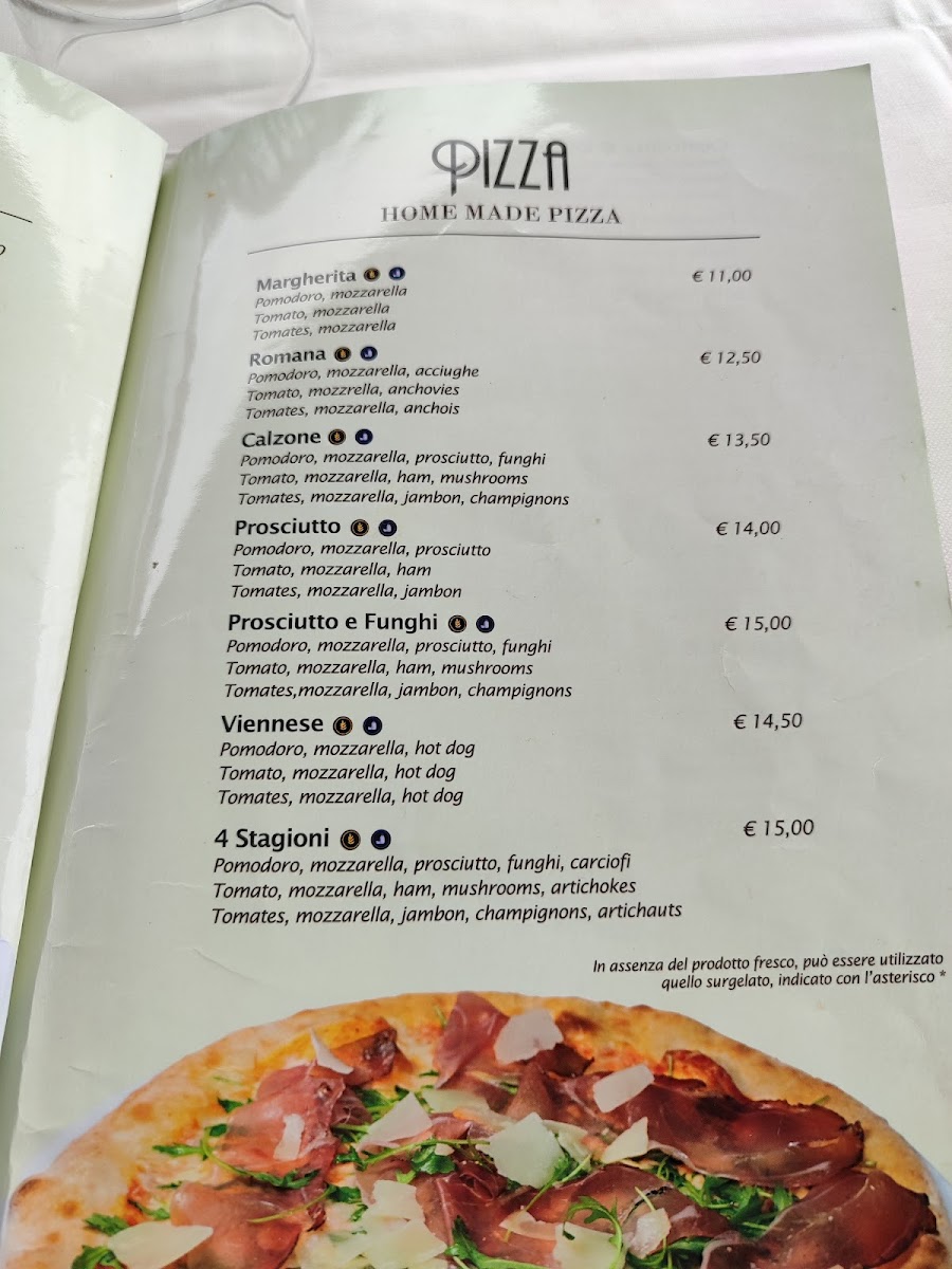Alle Zattere Photo Menu 2